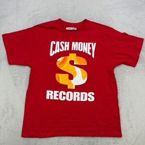 Headgear Classics Cash Money Records Shirt Mens Large Red Graphic Tee Hip Hop L